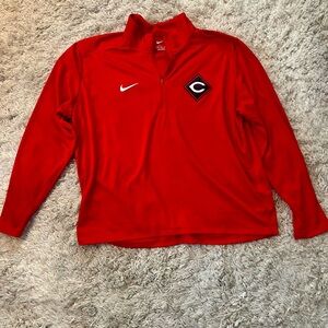 Nike Cincinnati Reds Dri-FIT Red Pullover